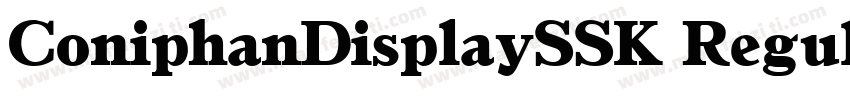 ConiphanDisplaySSK Regular字体转换